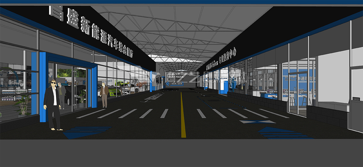 昌盛汽车修理厂-展厅效果图